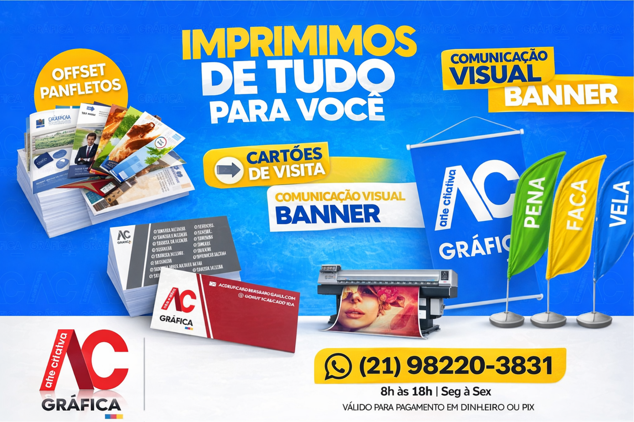 Promoção AC Gráfica - impressos e comunicação visual